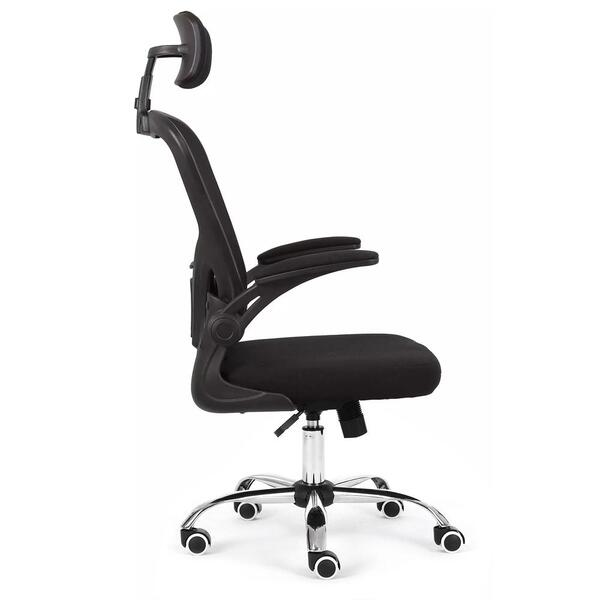 Cadeira De Escritório Moob Barcelona Giratória Ergonômica Com Sistema Relax Preta - Sthefani Moveis