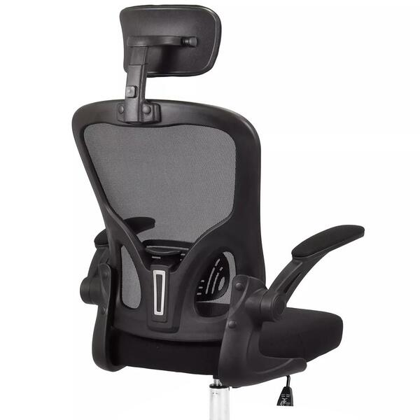 Cadeira De Escritório Moob Barcelona Giratória Ergonômica Com Sistema Relax Preta - Sthefani Moveis
