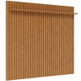Painel de Parede Ripado Madeira Maciça Home Suspenso Sala Estar para Tv's de até 75 Polegadas Loft 1.8 Imcal - Nature - Sthefani Moveis