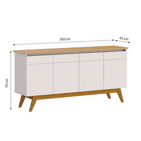Buffet Classic 4 Pt Off White E Nature -Sthefani Moveis