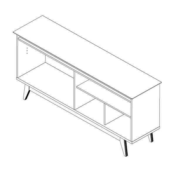 Buffet Classic 4 Pt Off White E Nature -Sthefani Moveis