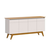 Buffet Classic 4 Pt Off White E Nature -Sthefani Moveis