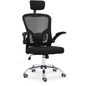 Cadeira De Escritório Moob Barcelona Giratória Ergonômica Com Sistema Relax Preta - Sthefani Moveis