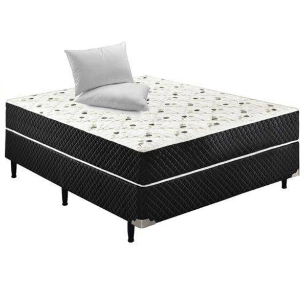 Cama Box Conjugado Casal Sp Móveis Espuma Ortopédica - 39x138x188cm -Sthefani Moveis