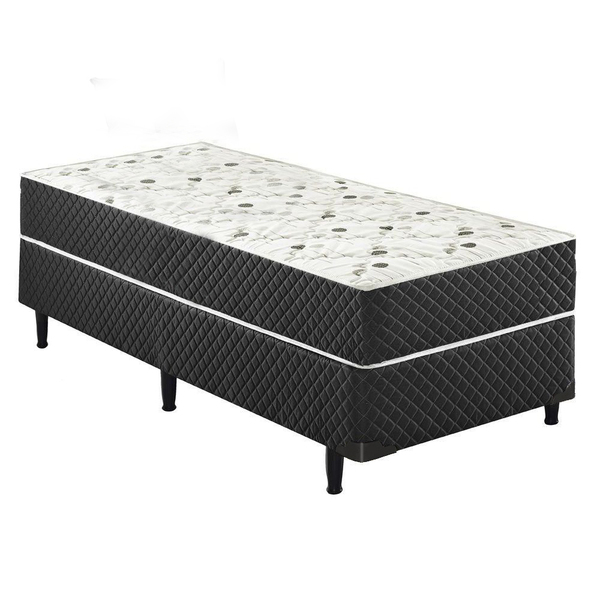 Cama Box Conjugado Solteiro Sp Móveis Espuma Ortopédica - 39x78x188cm - Sthefani Moveis