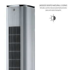 Climatizador Torre Spirit 7L 127V (110V) Slim Prata - Sthefani Moveis